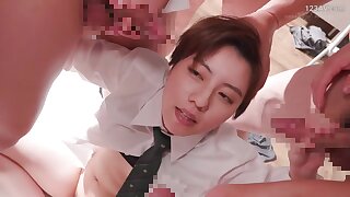 女性ADが急遽代役出演させられしかも男装して強引にセックス